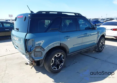 2023 Ford Bronco Sport Outer Banks z USA, uszkodzony, nr VIN 3FMCR9C64PRE12080